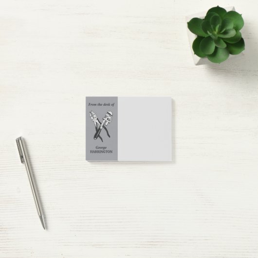TOOLS aangepaste monogram Post-it notes (Kantoor)