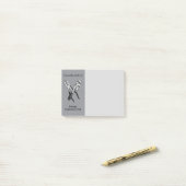 TOOLS aangepaste monogram Post-it notes (Op bureau)