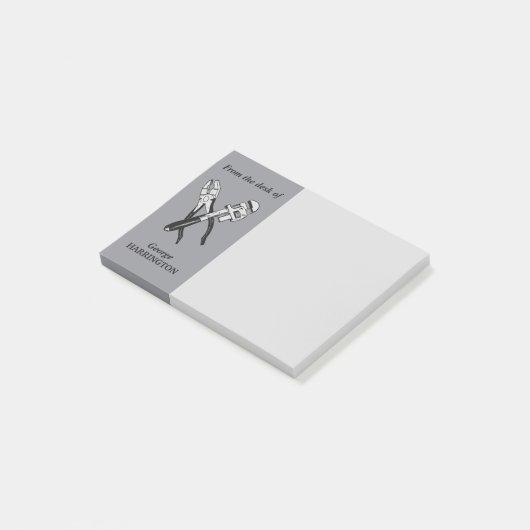 TOOLS aangepaste monogram Post-it notes (Schuin)