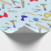 Tools Collage Boy's Birthday Cadeaupapier (Hoek)