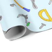 Tools Collage Boy's Birthday Cadeaupapier (Rol Hoek)