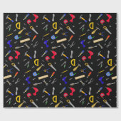 Tools Collage Boy's Birthday Cadeaupapier (Vlak)