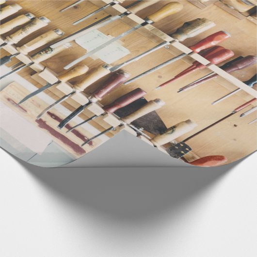 Tools DIY enthusiast Pap Fathers Day Cadeaupapier (Hoek)