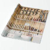 Tools DIY enthusiast Pap Fathers Day Cadeaupapier (Uitgerold)