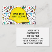 Tools en hardwarehardwarematige contractant visitekaartje (Voorkant / Achterkant)