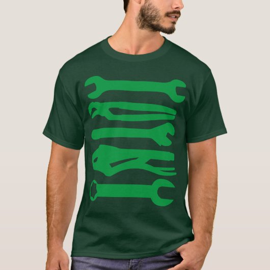 Tools - groen t-shirt (Voorkant)
