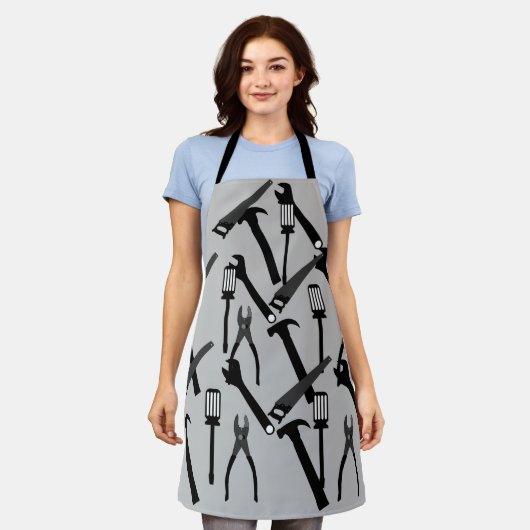 Tools Hammer Saw Garage Schort (Gedragen)