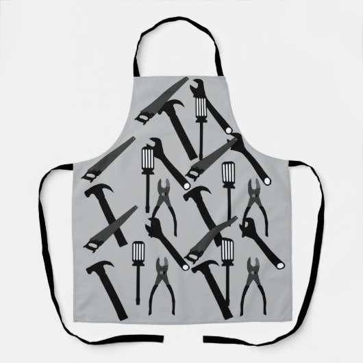 Tools Hammer Saw Garage Schort (Voorkant)