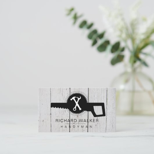 Tools Handyman Mechanic Auto Carpenter Industry Visitekaartje (Staand voorkant)