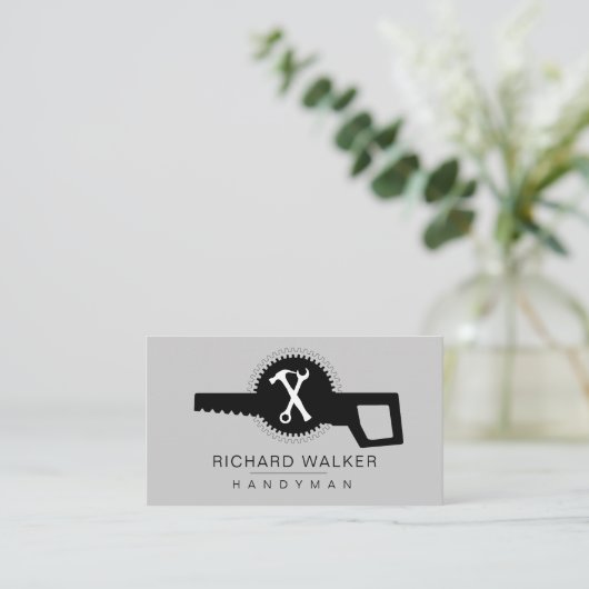 Tools Handyman Mechanic Auto Carpenter Industry Visitekaartje (Staand voorkant)