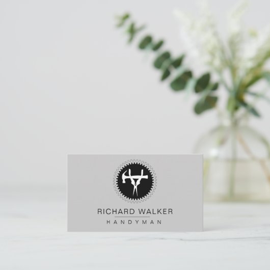 Tools Handyman Mechanic Auto Carpenter Industry Visitekaartje (Staand voorkant)