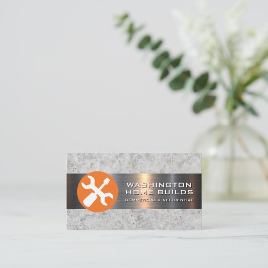 Tools Logo | Visitekaartje bouwvoertuig (Staand voorkant)