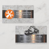 Tools Logo | Visitekaartje bouwvoertuig (Voorkant / Achterkant)