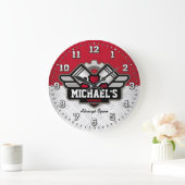 Tools Man Cave Personalizable Grote Klok (Huis)