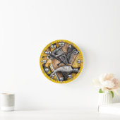 Tools Man Cave Wall Clock Ronde Klok (Huis)