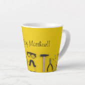 Tools, Screws, and a Good Coffee Latte Mok (Rechterhoek)