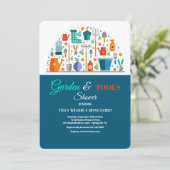 Tools voor Douche Uitnodiging (Staand voorkant)