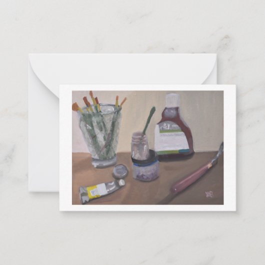 Tools voor kunstenaars notitiekaartje (Voorkant)