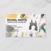 Tools voor ontwerpers | Logo bouwcontractant Visitekaartje (Voorkant)