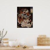 Toon aan de schedel door Yoshitoshi Poster (Keuken)