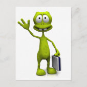 Toon Alien Briefkaart (Voorkant)