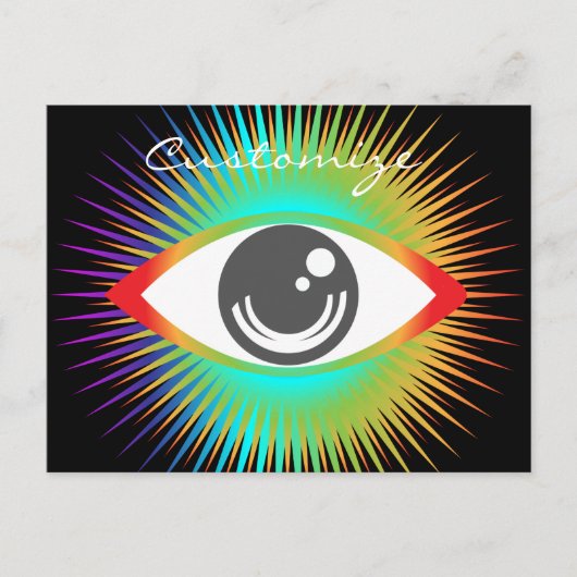 Toon Alien Eye Thunder_Cove Briefkaart (Voorkant)