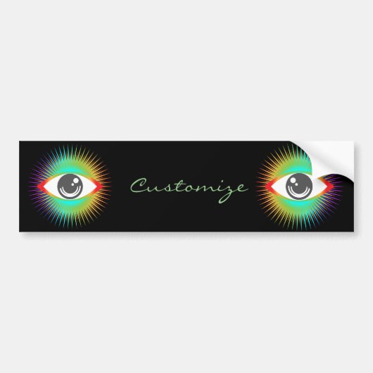 Toon Alien Eye Thunder_Cove Bumpersticker (Voorkant)