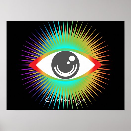 Toon Alien Eye Thunder_Cove Poster (Voorkant)