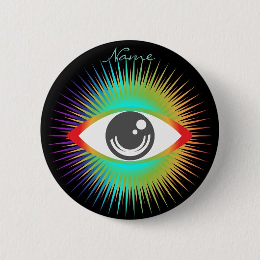 Toon Alien Eye Thunder_Cove Ronde Button 5,7 Cm (Voorkant)