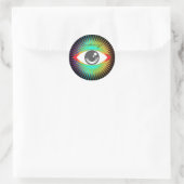 Toon Alien Eye Thunder_Cove Ronde Sticker (Tas)