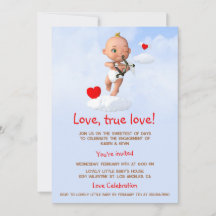 Toon Baby Cupid Vliegen met een Boog en Pijl