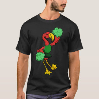 Toon Cheerleader Flamingo T-shirt