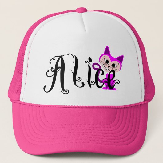 Toon Cheshire Cat - Alice in Wonderland Trucker Pet (Voorkant)