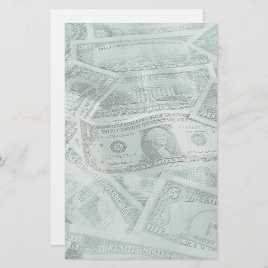 Toon daggeld briefpapier (Voorkant / Achterkant)