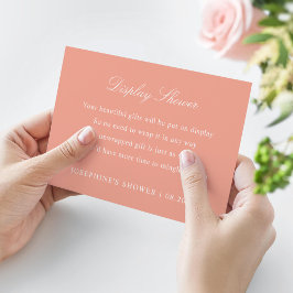 Toon de Aangepaste Kleuren Zalm RSVP Kaartje