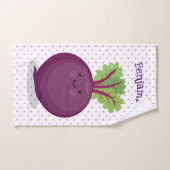 Toon de cartoon van de van de gelukkig bietwortel bad handdoek (Handdoek)