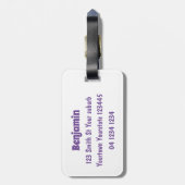 Toon de cartoon van de  van de gelukkig bietwortel bagagelabel (Achterkant verticaal)