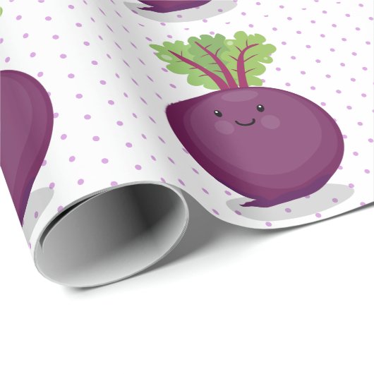 Toon de cartoon van de  van de gelukkig bietwortel cadeaupapier (Rol Hoek)