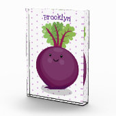 Toon de cartoon van de  van de gelukkig bietwortel fotoblokken (Rechts)