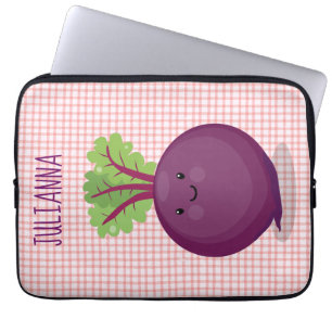 Toon de cartoon van de van de gelukkig bietwortel laptop sleeve