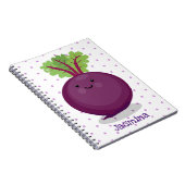 Toon de cartoon van de van de gelukkig bietwortel notitieboek (Rechterzijde)