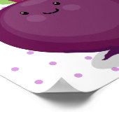 Toon de cartoon van de  van de gelukkig bietwortel poster (Hoek)