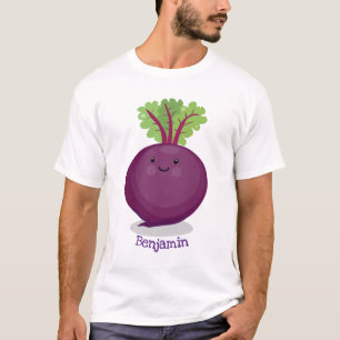 Toon de cartoon van de  van de gelukkig bietwortel t-shirt