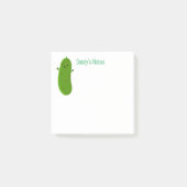 Toon de gelukkige groene cartoon afbeelding post-it® notes (Voorkant)
