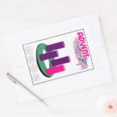 Toon de Grote Trekkers: Ideaal voor studenten! Rechthoekige Sticker (Envelop)