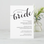 Toon de Uitnodiging van de Bridal van het Manuscri (Staand voorkant)