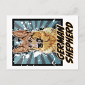 Toon Dogs: German Shepherd Briefkaart (Voorkant)