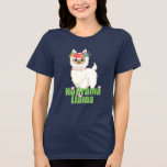 Toon geen drama lam met bloeiende kuit Tri-Blend shirt<br><div class="desc">Schattige No Drama Llama With Floral Crown Tri-Blend Shirt heeft een schattig meisjesachtig ontwerp van een Llama met een kruin van lentebloemen en kleurrijk ketting met de tekst "No Drama Llama" in de hedendaagse typografie. Creëer door Evco Studio www.zazzle.com/store/evcostudio #llama #flowers #floral #cute #girly #typography #animals #alpaca #natuur #modern #design...</div>