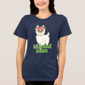 Toon geen drama lam met bloeiende kuit Tri-Blend shirt (Voorkant)