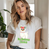 Toon geen drama lam met bloeiende kuit Tri-Blend shirt